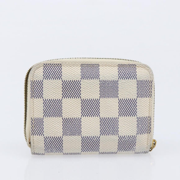 LOUIS VUITTON Damier Graphite Ebene Azur Wallet 3 Set LV Auth 213646
