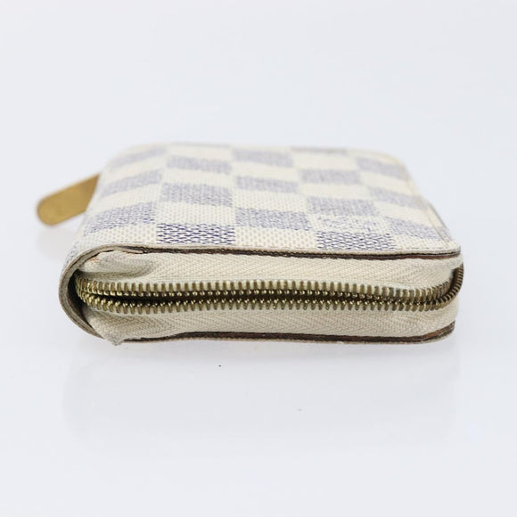 LOUIS VUITTON Damier Graphite Ebene Azur Wallet 3 Set LV Auth 213646