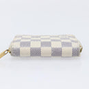 LOUIS VUITTON Damier Graphite Ebene Azur Wallet 3 Set LV Auth 213646-26