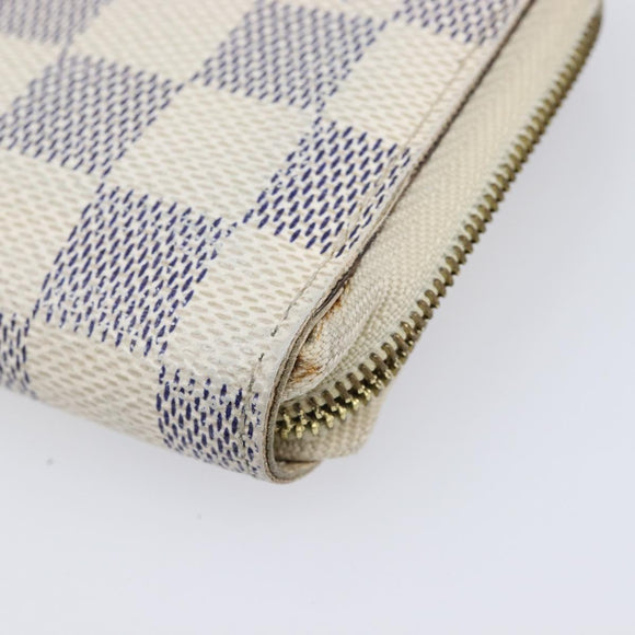 LOUIS VUITTON Damier Graphite Ebene Azur Wallet 3 Set LV Auth 213646