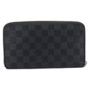 LOUIS VUITTON Damier Graphite Ebene Azur Wallet 3 Set LV Auth 213646-3