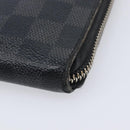 LOUIS VUITTON Damier Graphite Ebene Azur Wallet 3 Set LV Auth 213646-7