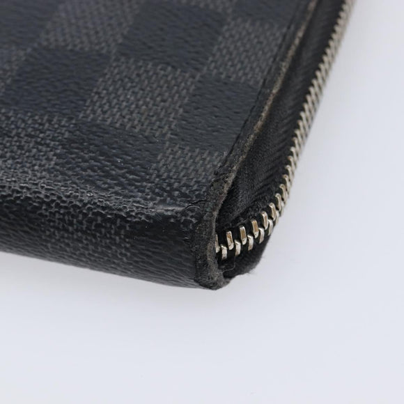 LOUIS VUITTON Damier Graphite Ebene Azur Wallet 3 Set LV Auth 213646