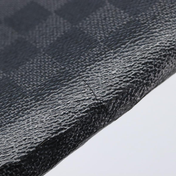 LOUIS VUITTON Damier Graphite Ebene Azur Wallet 3 Set LV Auth 213646