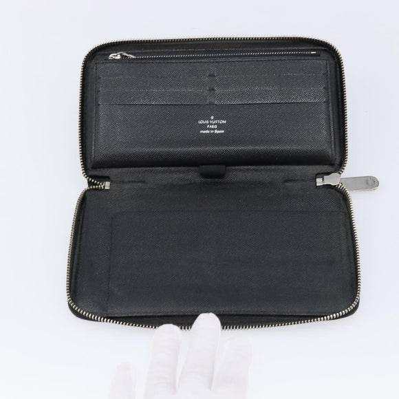 LOUIS VUITTON Damier Graphite Ebene Azur Wallet 3 Set LV Auth 213646