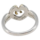 Tiffany & Co. Heart Ribbon Ring Ag925 K18 Gold (750) Silver Auth 213648-3