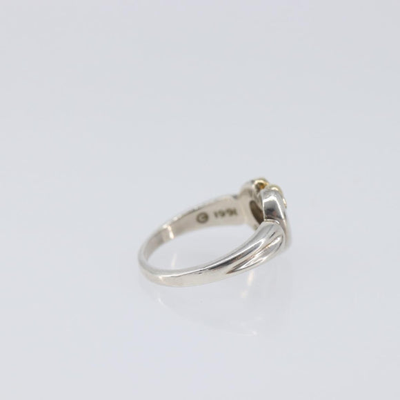 Tiffany & Co. Heart Ribbon Ring Ag925 K18 Gold (750) Silver Auth 213648