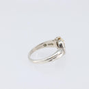 Tiffany & Co. Heart Ribbon Ring Ag925 K18 Gold (750) Silver Auth 213648-9