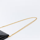 CHANEL Matelasse Chain Shoulder Bag Lamb Skin Black CC Auth 213664V-8