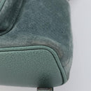 GUCCI Bamboo Backpack Suede Green Gold 003 2058 0030 Auth 213670A-12