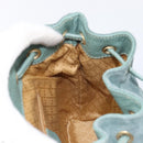 GUCCI Bamboo Backpack Suede Green Gold 003 2058 0030 Auth 213670A-23