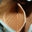 GUCCI Bamboo Backpack Suede Green Gold 003 2058 0030 Auth 213670A-26
