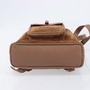 GUCCI Bamboo Backpack Suede Brown Gold 003 1705 0030 Auth 213671A-11