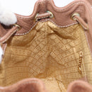 GUCCI Bamboo Backpack Suede Brown Gold 003 1705 0030 Auth 213671A-24