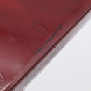 Cartier Shoulder Bag Patent leather Bordeaux Silver Auth 213672-14
