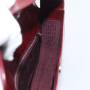 Cartier Shoulder Bag Patent leather Bordeaux Silver Auth 213672-17