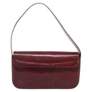 Cartier Shoulder Bag Patent leather Bordeaux Silver Auth 213672-2