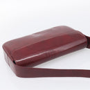 Cartier Shoulder Bag Patent leather Bordeaux Silver Auth 213672-6