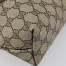 GUCCI GG Supreme Web Sherry Line Tote Bag PVC Beige Gold 40 02 003 Auth 213679-11