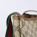 GUCCI GG Supreme Web Sherry Line Tote Bag PVC Beige Gold 40 02 003 Auth 213679-15