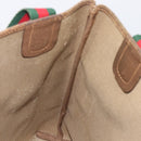 GUCCI GG Supreme Web Sherry Line Tote Bag PVC Beige Gold 40 02 003 Auth 213679-20
