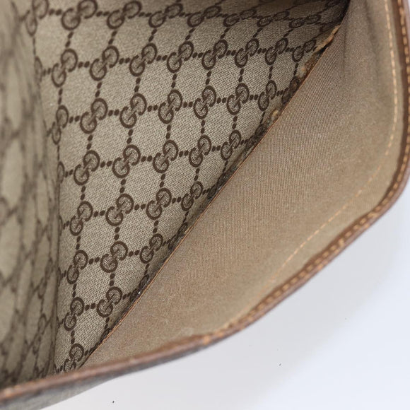 GUCCI GG Supreme Web Sherry Line Tote Bag PVC Beige Gold 40 02 003 Auth 213679