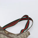 GUCCI GG Supreme Web Sherry Line Tote Bag PVC Beige Gold 40 02 003 Auth 213679-8