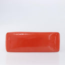LOUIS VUITTON Vernis Bluebird Wilshire PM Orenge Sunset M93644 Auth 213683A-10
