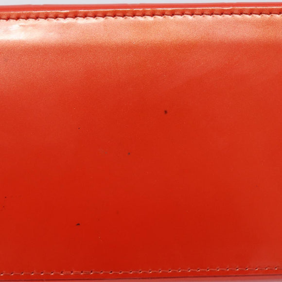 LOUIS VUITTON Vernis Bluebird Wilshire PM Orenge Sunset M93644 Auth 213683A