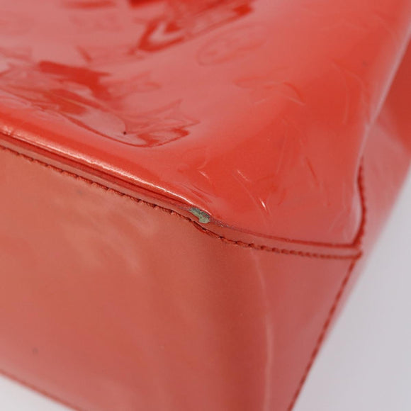 LOUIS VUITTON Vernis Bluebird Wilshire PM Orenge Sunset M93644 Auth 213683A