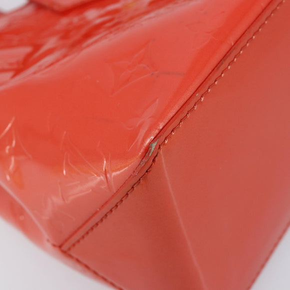 LOUIS VUITTON Vernis Bluebird Wilshire PM Orenge Sunset M93644 Auth 213683A