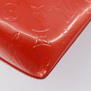LOUIS VUITTON Vernis Bluebird Wilshire PM Orenge Sunset M93644 Auth 213683A-16