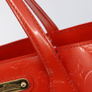 LOUIS VUITTON Vernis Bluebird Wilshire PM Orenge Sunset M93644 Auth 213683A-19