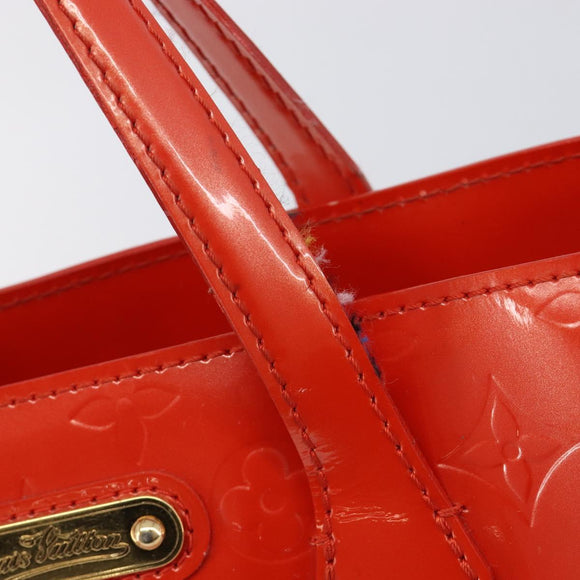 LOUIS VUITTON Vernis Bluebird Wilshire PM Orenge Sunset M93644 Auth 213683A