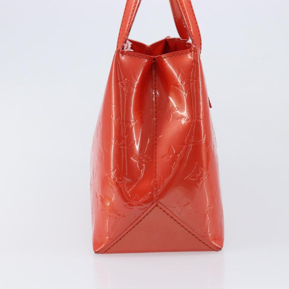 LOUIS VUITTON Vernis Bluebird Wilshire PM Orenge Sunset M93644 Auth 213683A