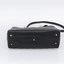 Christian Dior Cannage Lady Dior Large Hand Bag Lamb Skin 2way Auth 213685V-11