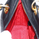 Christian Dior Cannage Lady Dior Large Hand Bag Lamb Skin 2way Auth 213685V-20