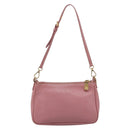Miu Miu Madras Chain Shoulder Bag Leather 2way Pink Gold Auth 213686A-3