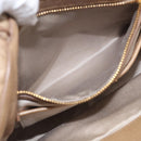 Miu Miu Vitellolux Hand Bag Leather 2way Beige Gold Auth 213687V-24