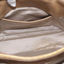 Miu Miu Vitellolux Hand Bag Leather 2way Beige Gold Auth 213687V-28