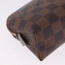 LOUIS VUITTON Damier Ebene Pochette Cosmetic PM Pouch N47516 LV Auth 213697A-10