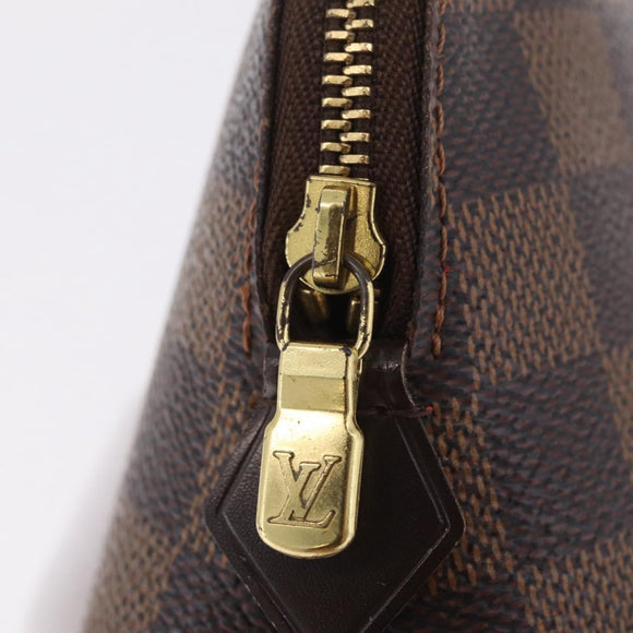 LOUIS VUITTON Damier Ebene Pochette Cosmetic PM Pouch N47516 LV Auth 213697A