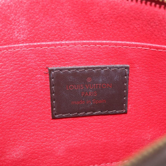 LOUIS VUITTON Damier Ebene Pochette Cosmetic PM Pouch N47516 LV Auth 213697A