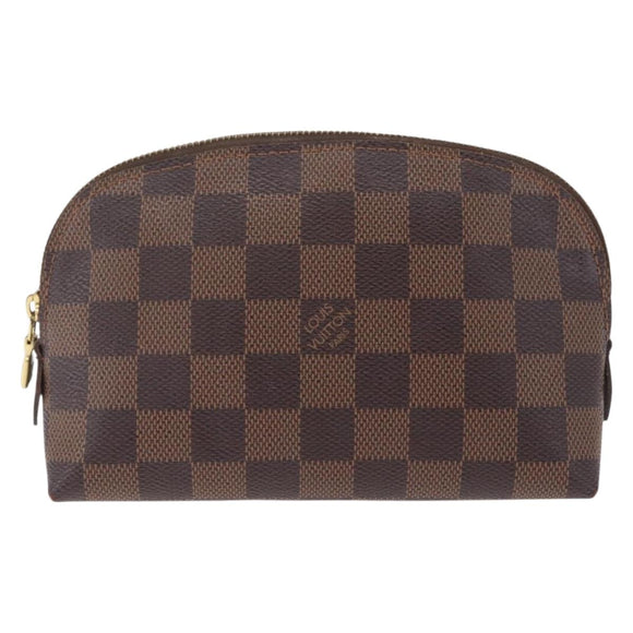 LOUIS VUITTON Damier Ebene Pochette Cosmetic PM Pouch N47516 LV Auth 213697A