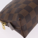LOUIS VUITTON Damier Ebene Pochette Cosmetic PM Pouch N47516 LV Auth 213697A-8