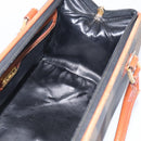 FENDI Pecan Hand Bag PVC Brown Gold Tone Auth 213698-17
