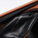 FENDI Pecan Hand Bag PVC Brown Gold Tone Auth 213698-21
