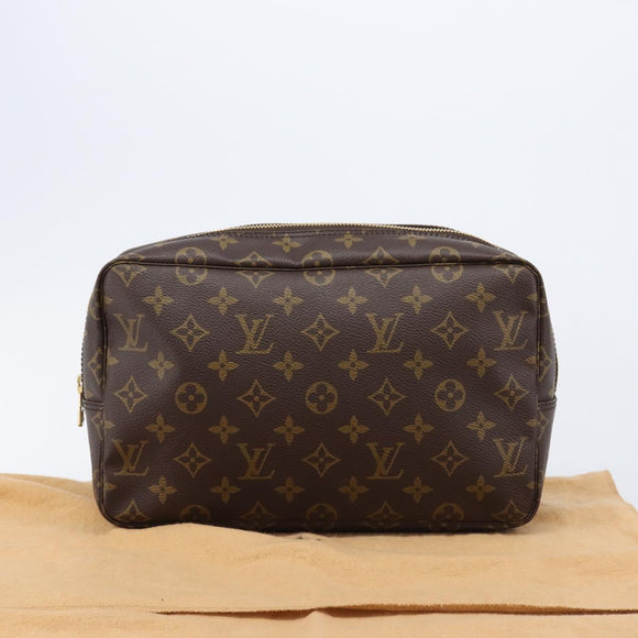 LOUIS VUITTON Monogram Trousse Toilette 28 Clutch Bag M47522 LV Auth 213701V