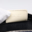 Christian Dior Trotter Canvas Pouch PVC Navy White Auth 213702-17