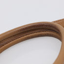 Miu Miu Madras Hand Bag Leather 2way Brown Gold Auth 213704A-9